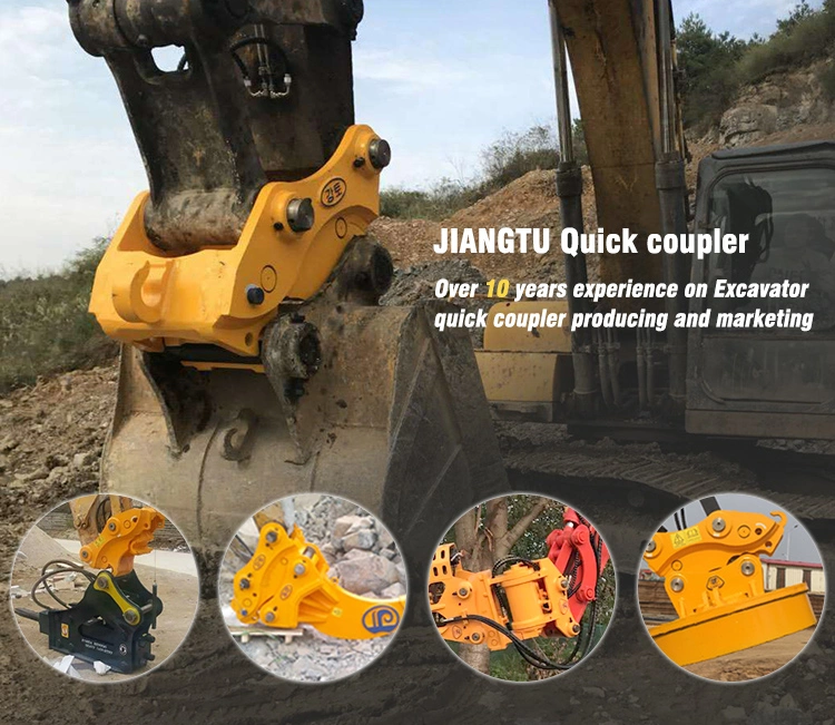 Mini Excavator Hydraulic Bucket Quick Change Coupler Tilt Quick Hitch Coupler for 0.8-4 Ton Excavator