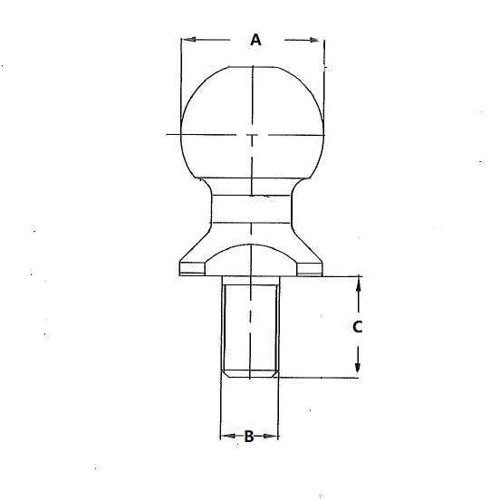 Wholesale 50mm Tow Ball/Hitch Ball for Trailer 3500kgs