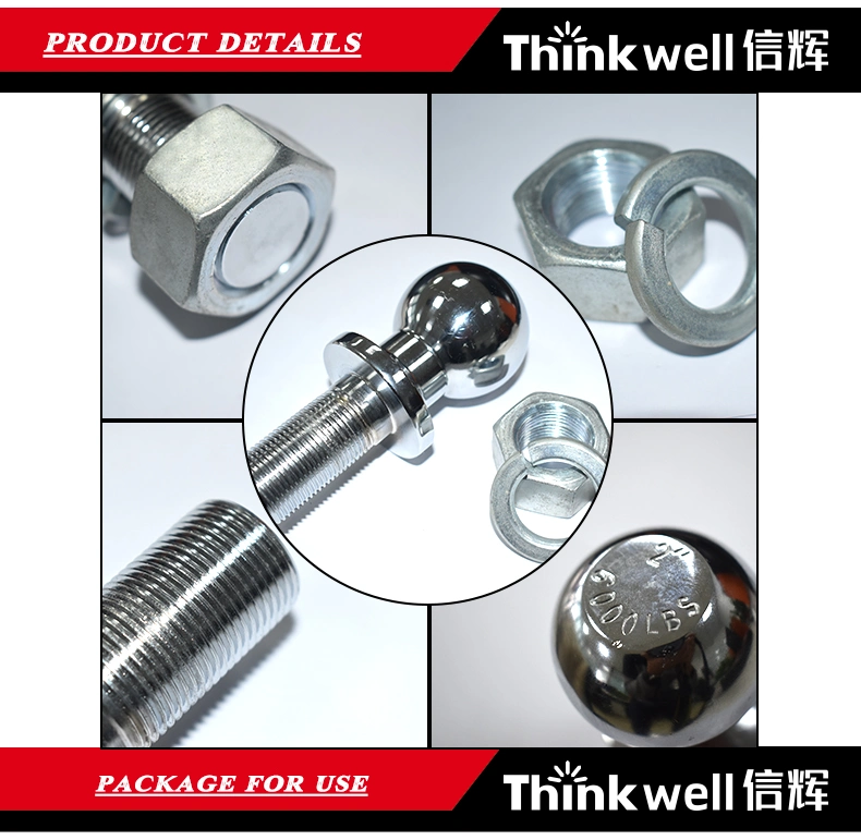 Heavy Duty 2" Chrome Interlock Hitch Ball