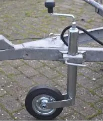 300lbs Galvanized 8" Single Rubber Wheel Stands Steel Hand Crank Screw Jack, Trailer Jack, Top Wind Swing, Trailer Jack with Jockey, Lift Jack.