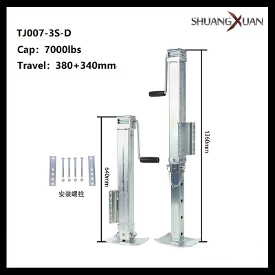 7000 lbs Schwerlast-Seitenschwenk-Stabilisierungsbeine für Wohnwagen, verzinkter Anhänger-Ständer
